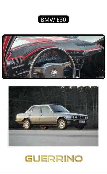 NEYA  BMW E30TORPİDO KORUMA HALISI SİYAH KENAR ürün görseli 1