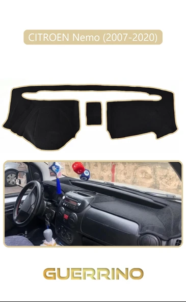 NEYA  CITROEN Nemo (2007-2020)TORPİDO KORUMA HALISI BEJ KENAR ürün görseli 1