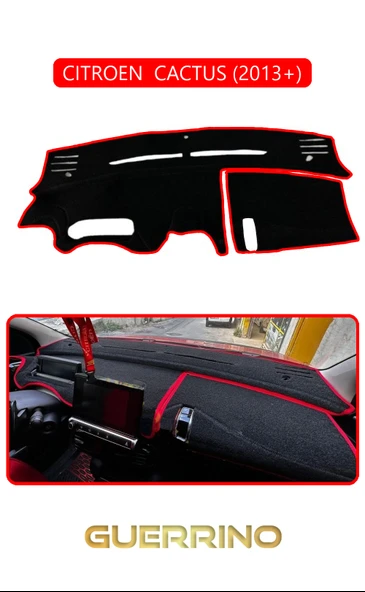 NEYA  CITROEN  CACTUS 2013+TORPİDO KORUMA HALISI KIRMIZI KENAR ürün görseli 1