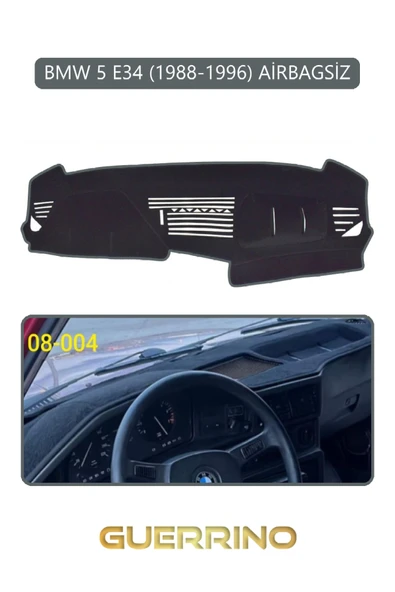 NEYA  BMW 5 E34 1988-1996 AİRBAGSİZTORPİDO KORUMA HALISI GRİ KENAR - 1