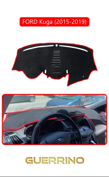 NEYA  FORD Kuga (2015-2019)TORPİDO KORUMA HALISI KIRMIZI KENAR ürün görseli 1