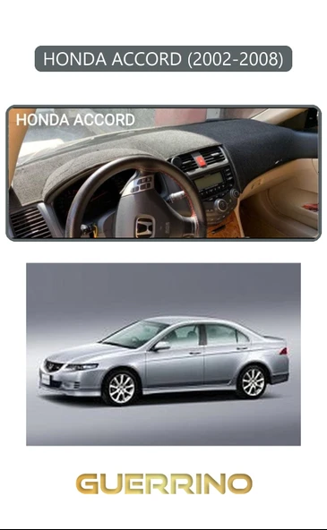 NEYA  HONDA ACCORD 2002-2008TORPİDO KORUMA HALISI GRİ KENAR ürün görseli 1