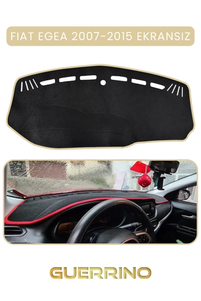 NEYA  FIAT Egea 2007-2021 Modellerine Uygun EKRANSIZ TORPİDO KORUMA HALISI BEJ KENAR - 1