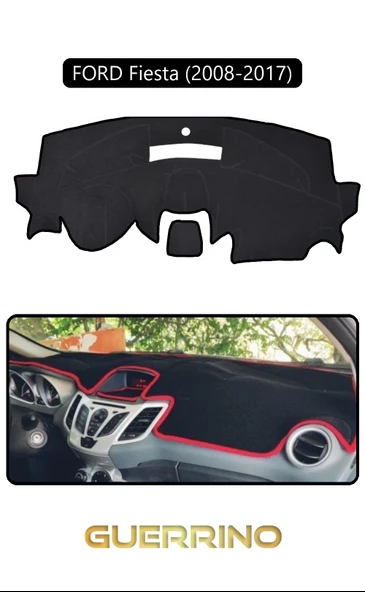 NEYA  FORD Fiesta (2008-2017)TORPİDO KORUMA HALISI SİYAH KENAR ürün görseli 1