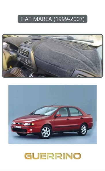 NEYA  FIAT MAREA 1999-2007TORPİDO KORUMA HALISI GRİ KENAR ürün görseli 1