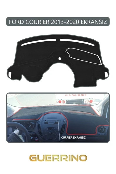 NEYA  FORD Courier 2013-2020 EkransızTORPİDO KORUMA HALISI GRİ KENAR ürün görseli 1