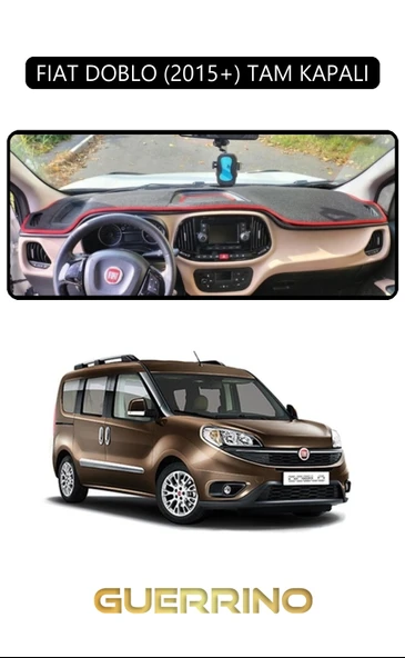 NEYA  FIAT DOBLO 2015+ TAM KAPALITORPİDO KORUMA HALISI SİYAH KENAR ürün görseli 1