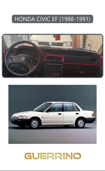 NEYA  HONDA CIVIC EF 1988-1991TORPİDO KORUMA HALISI GRİ KENAR ürün görseli 1