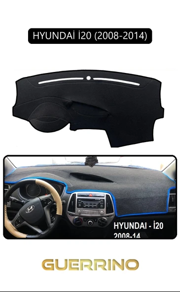 NEYA  HYUNDAİ İ20 2008-2014TORPİDO KORUMA HALISI SİYAH KENAR