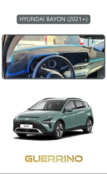 NEYA  HYUNDAİ BAYON 2021+TORPİDO KORUMA HALISI GRİ KENAR ürün görseli 1