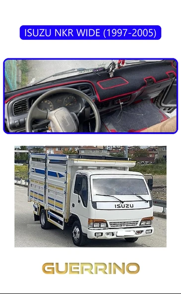 NEYA  ISUZU NKR WIDE 1997 - 2005TORPİDO KORUMA HALISI MAVİ KENAR ürün görseli 1