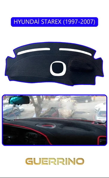 NEYA  HYUNDAİ STAREX 1997-2007TORPİDO KORUMA HALISI MAVİ KENAR ürün görseli 1