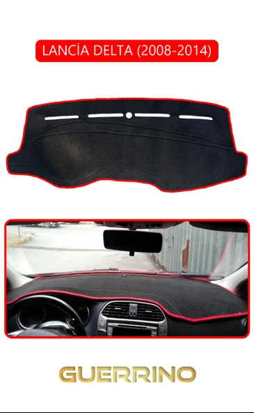 NEYA  LANCİA DELTA 2008-2014TORPİDO KORUMA HALISI KIRMIZI KENAR ürün görseli 1