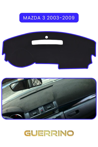 NEYA  MAZDA 3 2003-2009TORPİDO KORUMA HALISI MAVİ KENAR ürün görseli 1