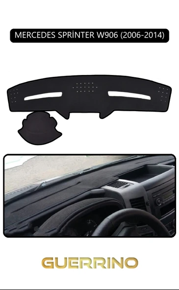 NEYA  MERCEDES SPRİNTER W906 2006-2014TORPİDO KORUMA HALISI SİYAH KENAR - 1
