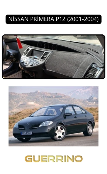 NEYA  NİSSAN PRİMERA P12 2001-2004TORPİDO KORUMA HALISI SİYAH KENAR ürün görseli 1