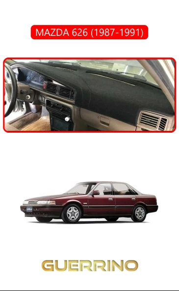 NEYA  MAZDA 626 1987-1991TORPİDO KORUMA HALISI KIRMIZI KENAR ürün görseli 1