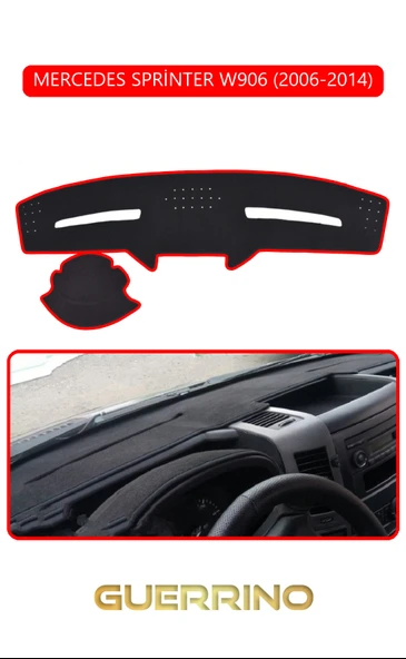 NEYA  MERCEDES SPRİNTER W906 2006-2014TORPİDO KORUMA HALISI KIRMIZI KENAR ürün görseli 1