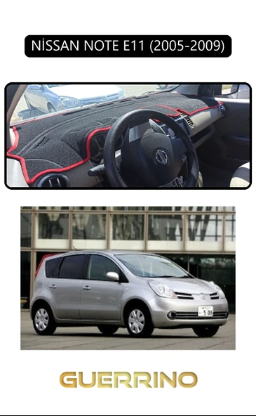 NEYA  NİSSAN NOTE E11 2005-2009TORPİDO KORUMA HALISI SİYAH KENAR ürün görseli 1