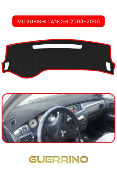NEYA  MITSUBISHI LANCER 2003-2006TORPİDO KORUMA HALISI KIRMIZI KENAR ürün görseli 1