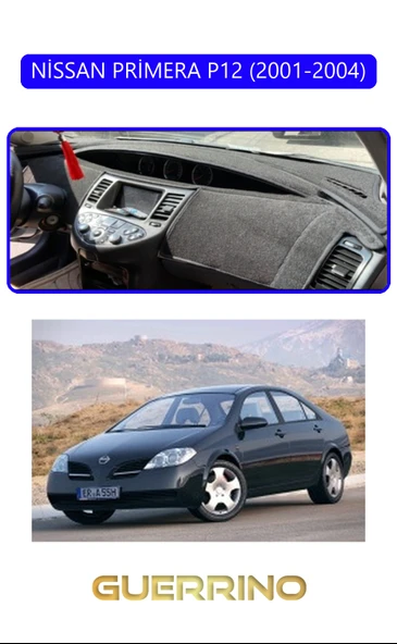 NEYA  NİSSAN PRİMERA P12 2001-2004TORPİDO KORUMA HALISI MAVİ KENAR ürün görseli 1