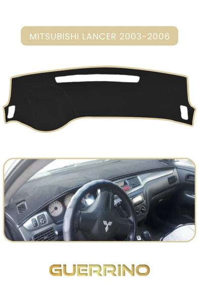 NEYA  MITSUBISHI LANCER 2003-2006TORPİDO KORUMA HALISI BEJ KENAR ürün görseli 1