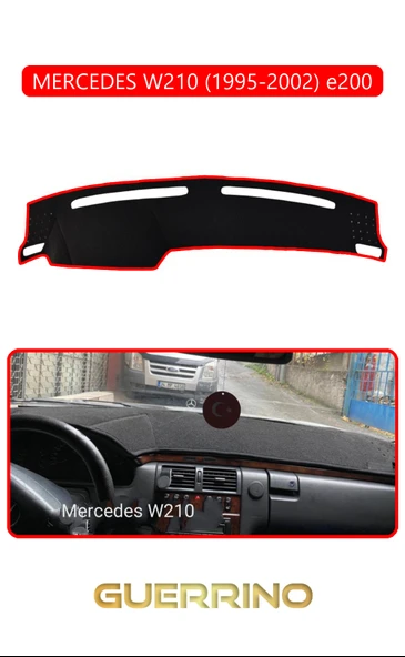 NEYA  MERCEDES W210 1995-2002 e200TORPİDO KORUMA HALISI KIRMIZI KENAR - 1