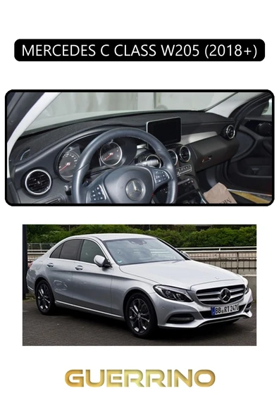NEYA  MERCEDES C CLASS W205 2018+TORPİDO KORUMA HALISI SİYAH KENAR ürün görseli 1