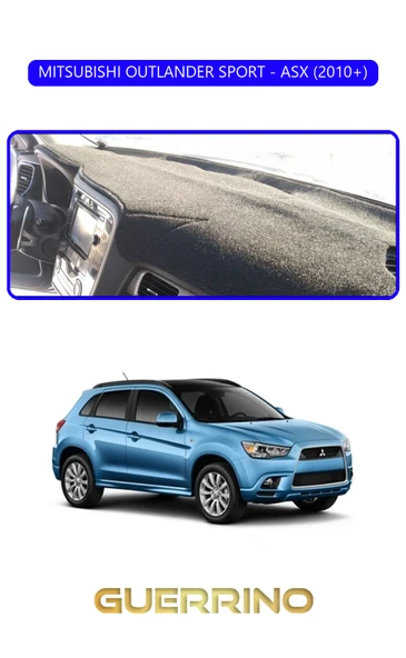 NEYA  MITSUBISHI OUTLANDER SPORT/ASX 2010+TORPİDO KORUMA HALISI MAVİ KENAR ürün görseli 1