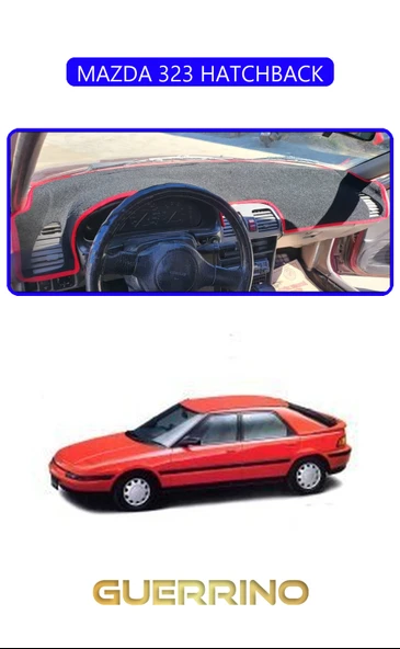 NEYA  MAZDA 323 HATCHBACKTORPİDO KORUMA HALISI MAVİ KENAR - 1