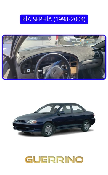 NEYA  KİA SEPHİA 1998-2004TORPİDO KORUMA HALISI MAVİ KENAR ürün görseli 1