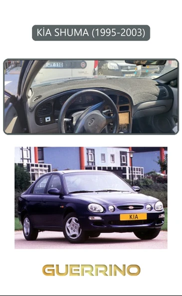 NEYA  KİA SHUMA 1995-2003TORPİDO KORUMA HALISI GRİ KENAR - 1