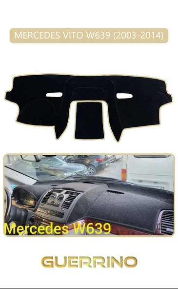 NEYA  MERCEDES VİTO W639 2003-2014TORPİDO KORUMA HALISI BEJ KENAR - 1