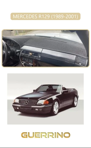 NEYA  MERCEDES R129 1989-2001TORPİDO KORUMA HALISI BEJ KENAR ürün görseli 1