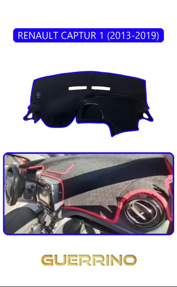 NEYA  RENAULT CAPTUR 1 (2013-2019)TORPİDO KORUMA HALISI MAVİ KENAR ürün görseli 1