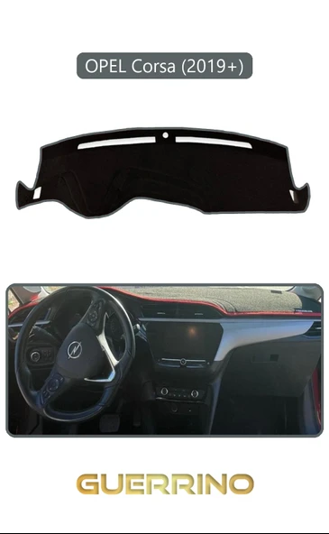 NEYA  OPEL Corsa (2019 + )TORPİDO KORUMA HALISI GRİ KENAR ürün görseli 1