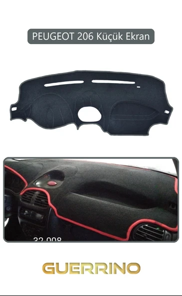 NEYA  PEUGEOT 206 Küçük EkranTORPİDO KORUMA HALISI GRİ KENAR ürün görseli 1
