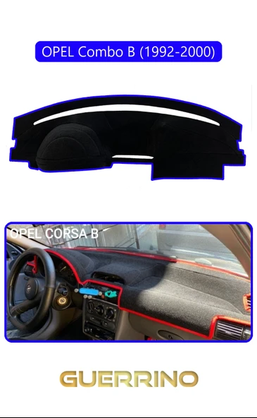 NEYA  OPEL Corsa B  COMBO B (1992-2000)TORPİDO KORUMA HALISI MAVİ KENAR ürün görseli 1