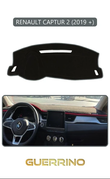 NEYA  RENAULT CAPTUR 2 (2019 +)TORPİDO KORUMA HALISI GRİ KENAR ürün görseli 1