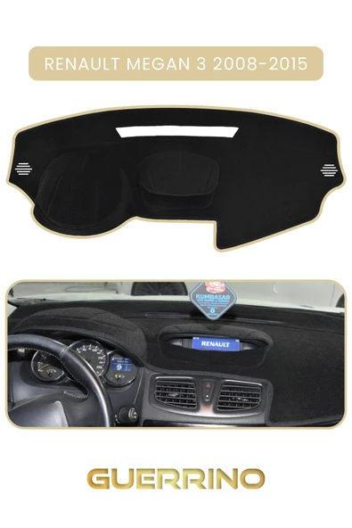 NEYA  RENAULT Megan 3 (2008-2015)TORPİDO KORUMA HALISI BEJ KENAR ürün görseli 1