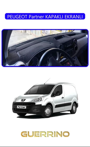 NEYA  PEUGEOT Partner KAPAKLI EKRANLITORPİDO KORUMA HALISI MAVİ KENAR