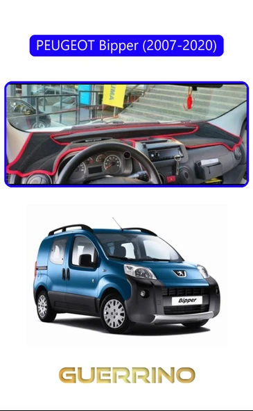 NEYA  PEUGEOT Bipper (2007-2020)TORPİDO KORUMA HALISI MAVİ KENAR ürün görseli 1