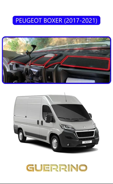 NEYA  PEUGEOT BOXER 2017 - 2021TORPİDO KORUMA HALISI MAVİ KENAR ürün görseli 1