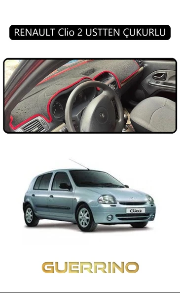 NEYA  RENAULT Clio 2 USTTEN ÇUKURLUTORPİDO KORUMA HALISI SİYAH KENAR ürün görseli 1