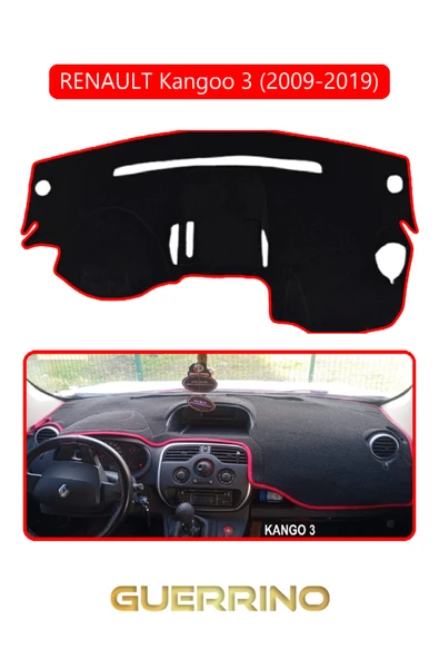 NEYA  RENAULT Kangoo 3 (2007–now)TORPİDO KORUMA HALISI KIRMIZI KENAR ürün görseli 1