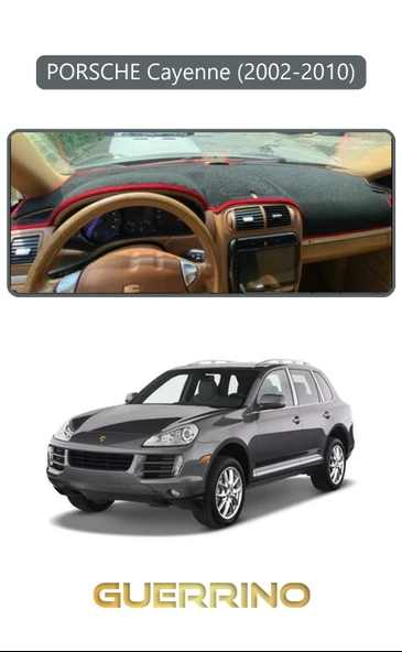 NEYA  PORSCHE Cayenne (2002-2010) - (955 / 957; )TORPİDO KORUMA HALISI GRİ KENAR ürün görseli 1