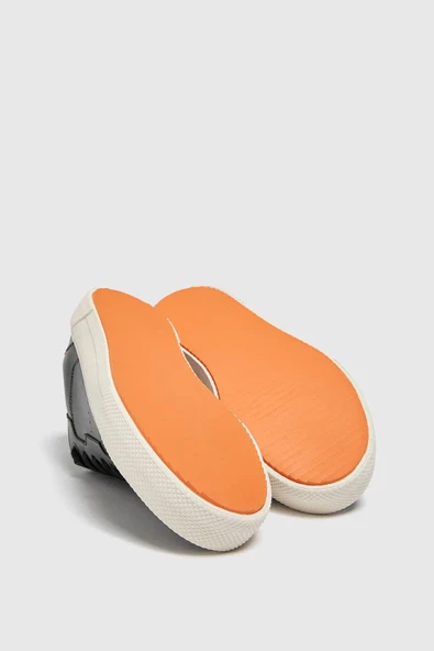 Pull & Bear Siyah - Casual Günlük Spor Ayakkabı  Siyah - Yeşil - Resim 3