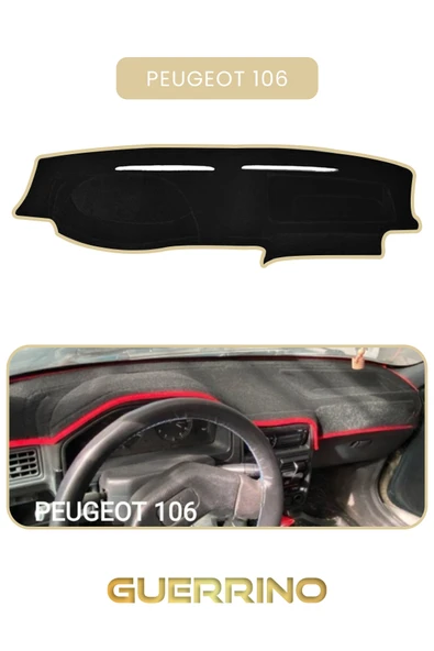 NEYA  PEUGEOT 106 TORPİDO KORUMA HALISI BEJ KENAR ürün görseli 1