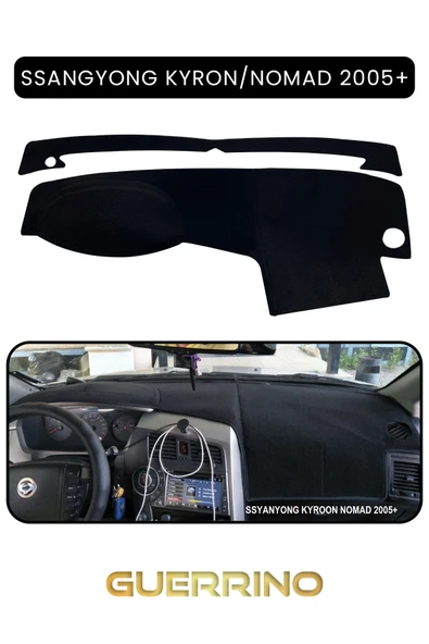 NEYA  SSANGYONG Kyron / Nomad (2005+) ;TORPİDO KORUMA HALISI SİYAH KENAR ürün görseli 1