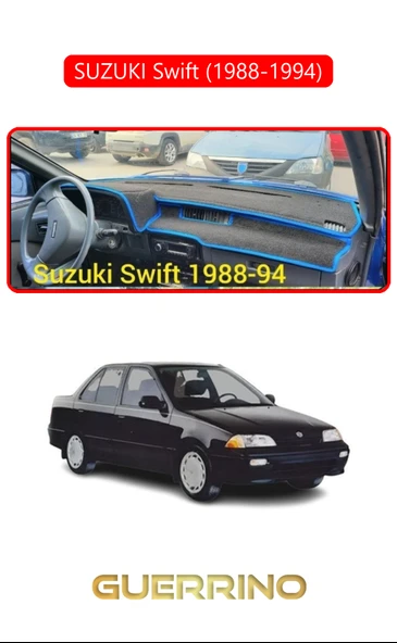 NEYA  SUZUKI Swift  (1988-1994)TORPİDO KORUMA HALISI KIRMIZI KENAR